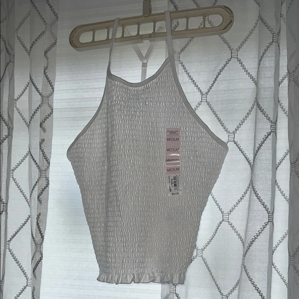 SO Gray Cropped Ribbed Tank Top - Picture 1 of 2